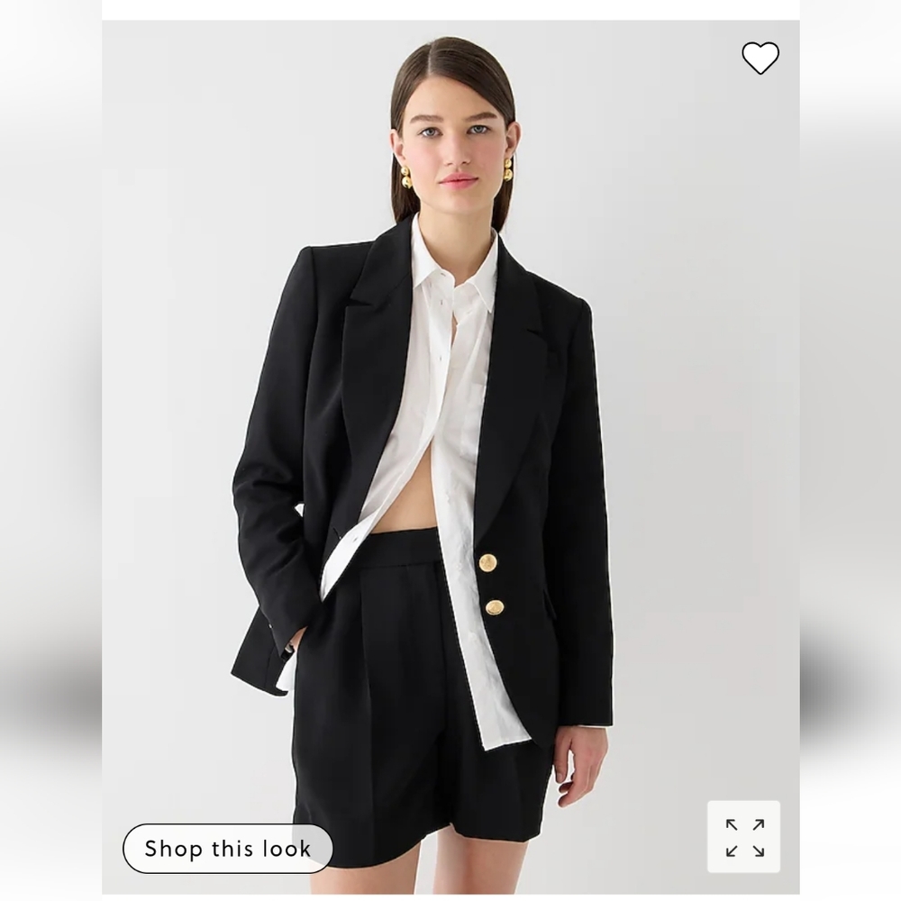 Oversized black blazer